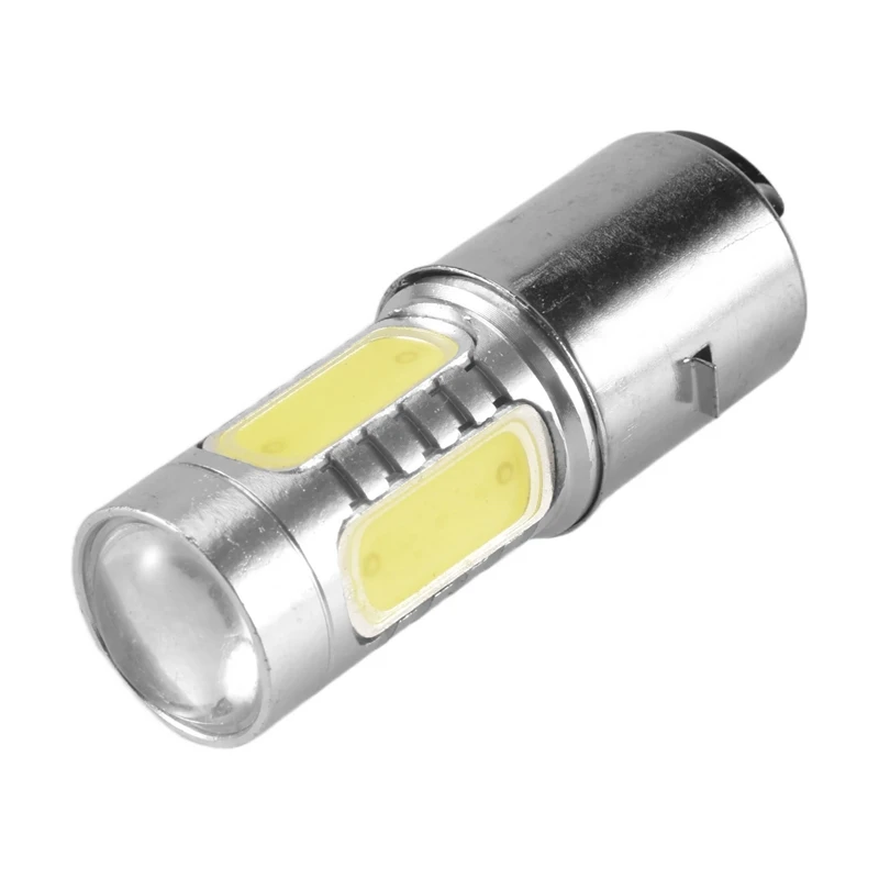 12V BA20D H6 4 COB LED หลอดไฟสีขาวสําหรับรถจักรยานยนต์จักรยานยนต์ ATV ไฟหน้า YDH