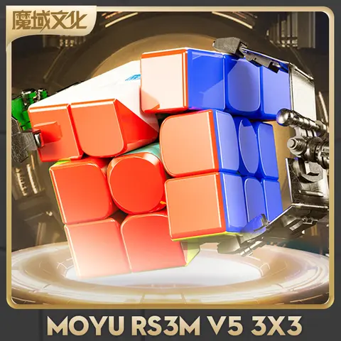 [CubeFun] MoYu RS3M V5 3x3x3 Cube magique magnétique noyau de boule professionnel Cubo vitesse magique 3x3 Cube RS3M Moyu Cubing Puzzle jouets