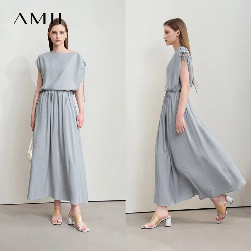 

Amii Minimalism Chiffon Shirt Half Skirt Women 2025 Summer New Basic Solid Color Shirt Sold Separate Draw Pleat Skirt 12552059