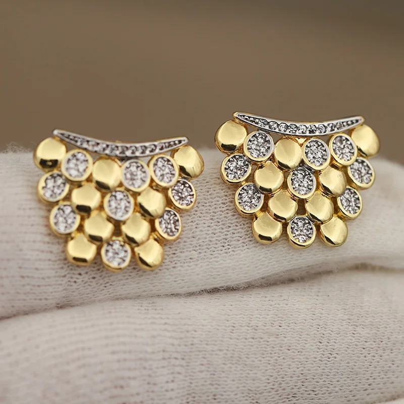 Women's Luxury Crystal Geometric Stud Earrings, Gift