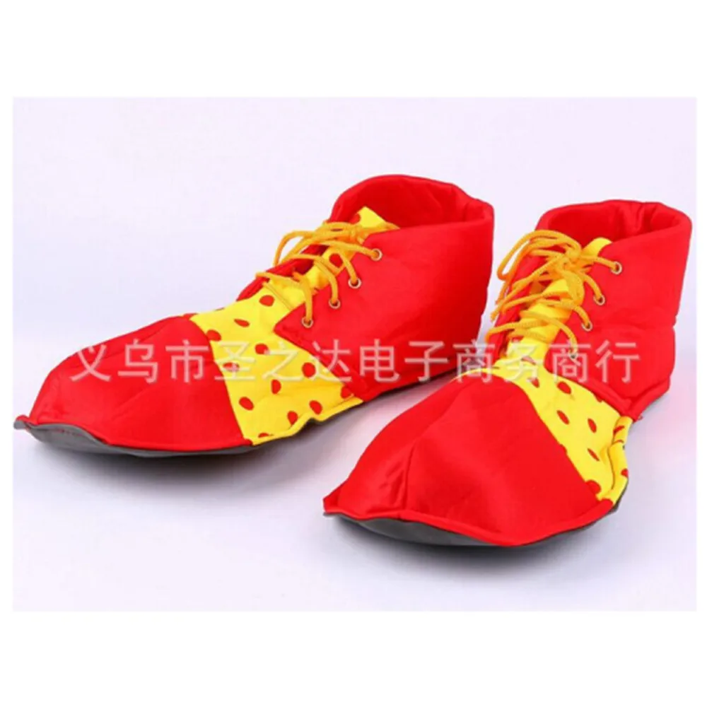 Adult Clown Shoes Costume Halloween Red Yellow Circus Party Role Masquerade Costumes Carnival Men Cosplay Big Partywomen Scary