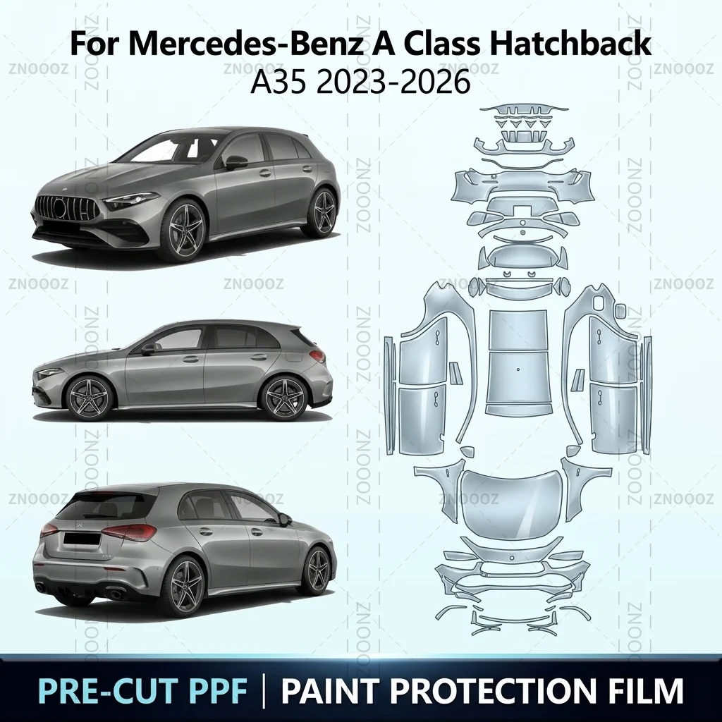 For Mercedes-Benz A Class Hatchback A35 2023-2026 8.5Mil Precut PPF TPU Clear Bra Full Vehicle Anti Scratch Self Healing Car