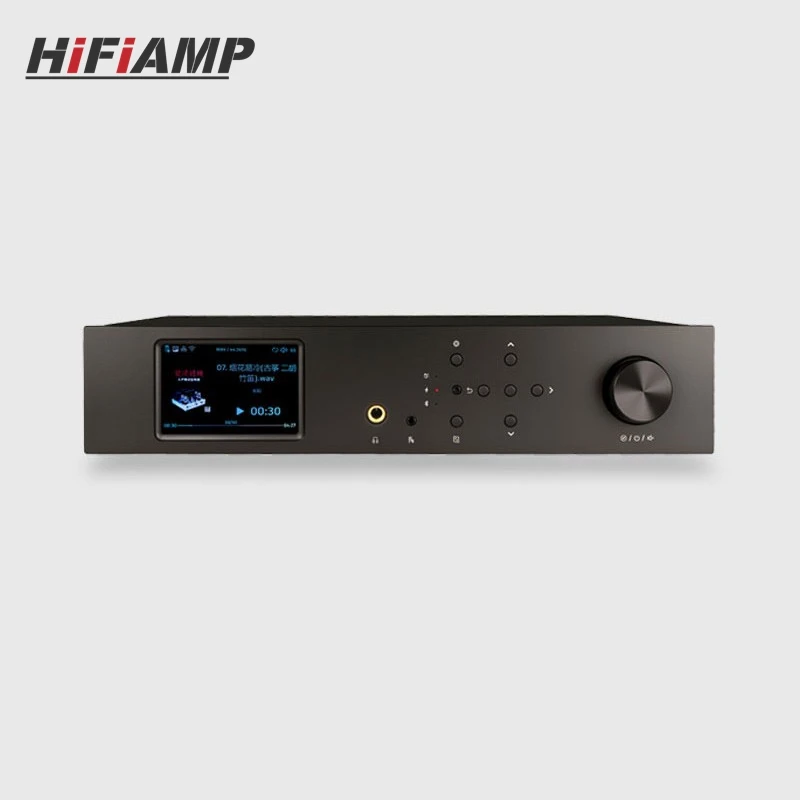 

HiFiAMP M5 Digital Audio Turntable Digital Music Player Remote Control Dual ES9038Q2M DAC High-impedance Headphone Amplifier