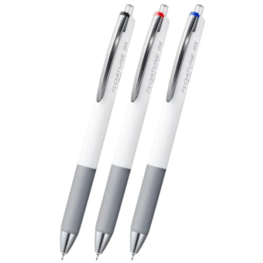 

Floatune retractable rollerball extra fine 0.5mm point pen office color black blue red ink