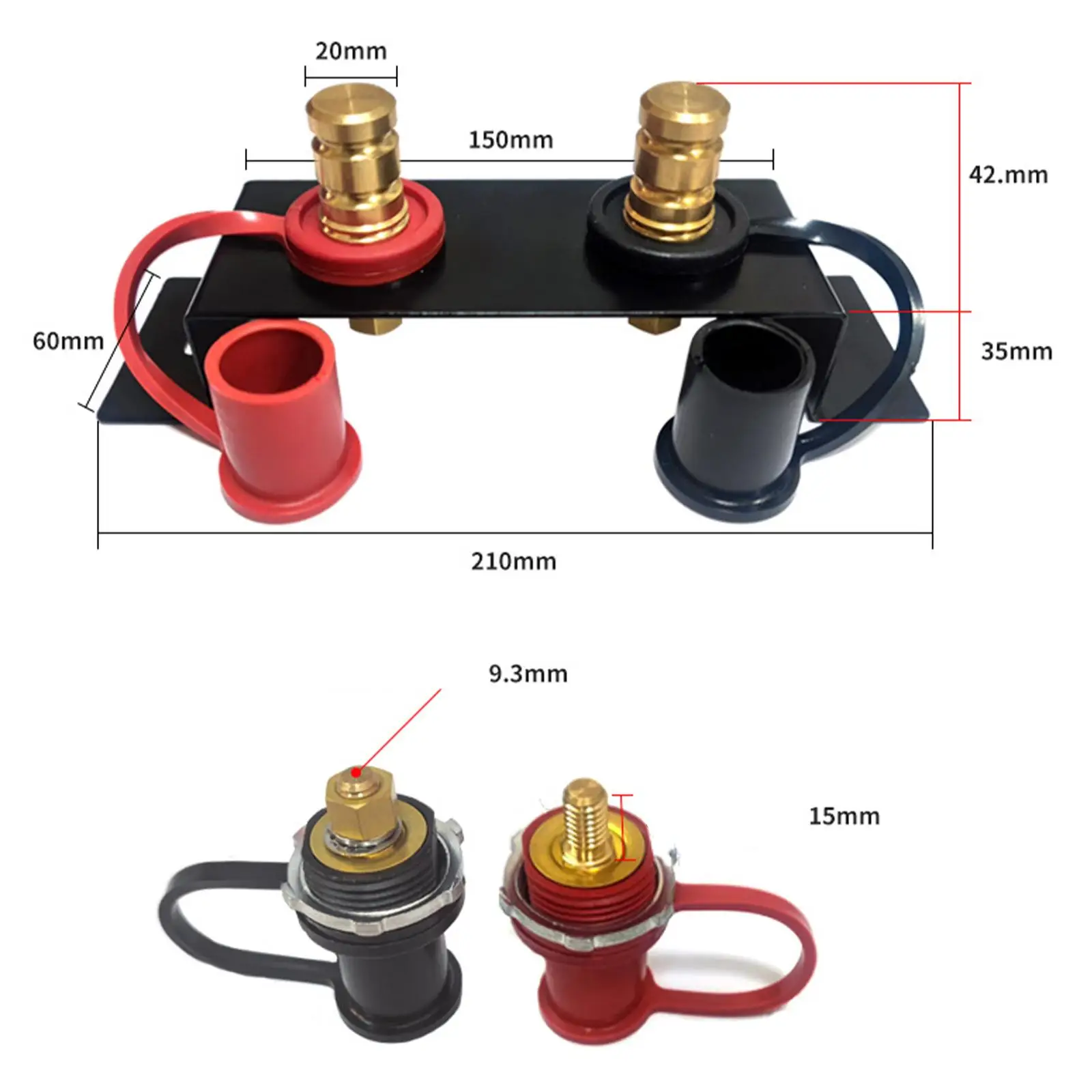 Remote Battery Charging Tool Terminals Relocation for Am x3 Cars UTV ATV Boats Quick Easy Charging Terminal Jumper Post