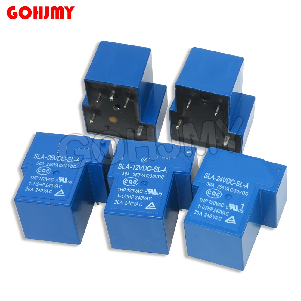 5PCS High-quality SLA-05VDC-SL-A SLA-09VDC-SL-A SLA-12VDC-SL-A  Relay SLA-05 09 24 12VDC-SL-A 4PINS 5V 9V 24V 12V 