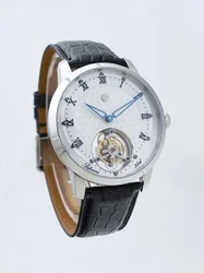 SAKURA 30th Anniversary 6 o'clock Coaxial Flying Tourbillon Diamond-encrusted Men's Mechanical Dress Watch