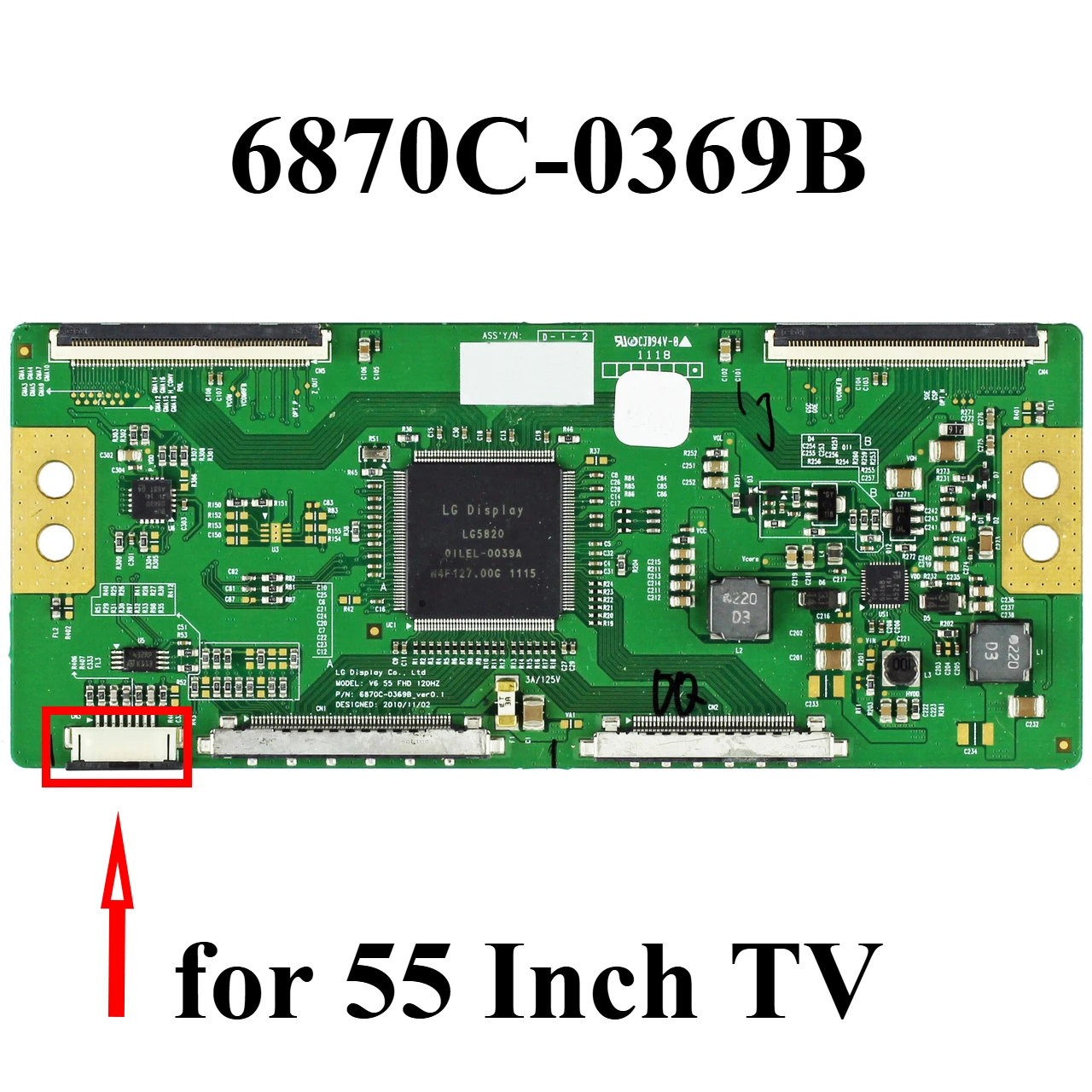 

6870C-0369B 6871L-2627B 6871L-2627C 6871L-2430H 6871L-2762A 6871L-2627E T-con logic board 55TL515U LE55AB1 LE55ABD1 55TL515U TV