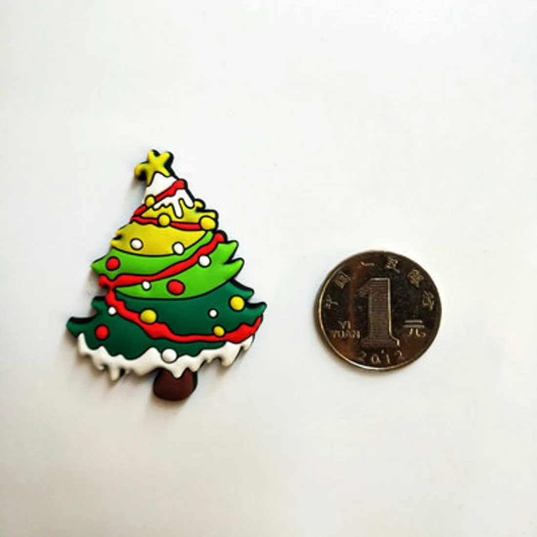 Lovely Cartoon Merry Christmas 5cm Small Size Kitchen PVC Refrigerator Magnetic New Year Celebration Home Stickers Decoration