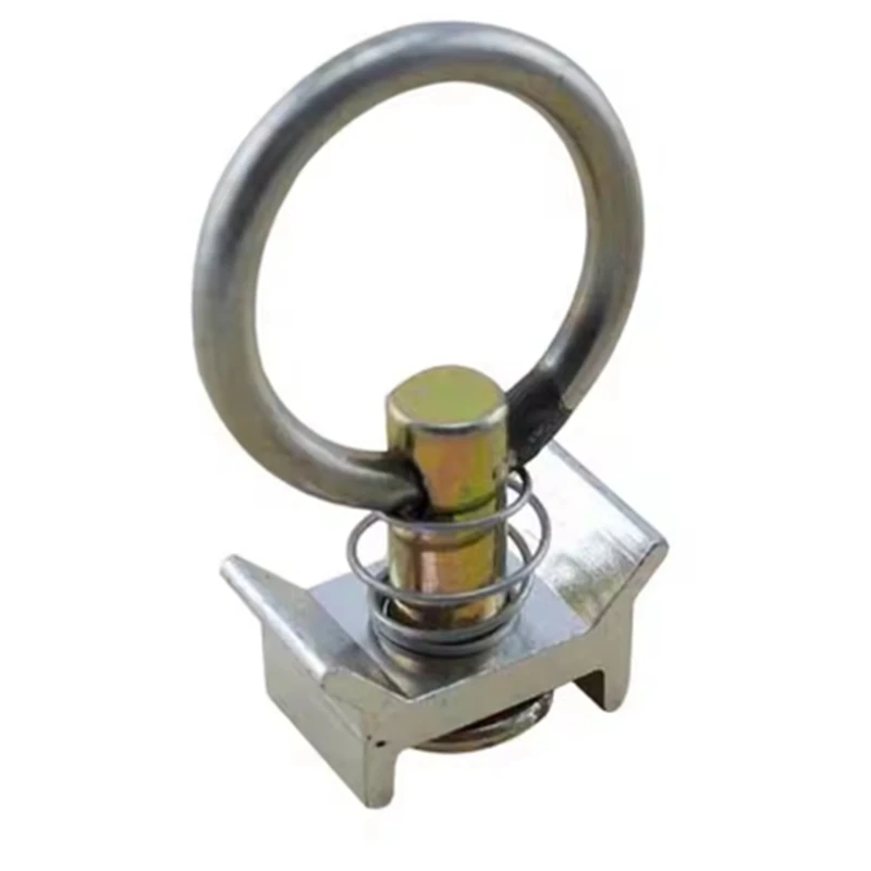 

ABKO-Aluminum Track Lock, Fixed Buckle, Stainless Steel Ring Aluminum Base,Single Stud Fitting