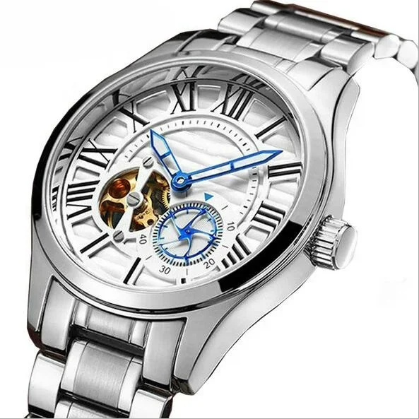 Water resistant mechanical automatic wrist watches for men luxury brand business watch