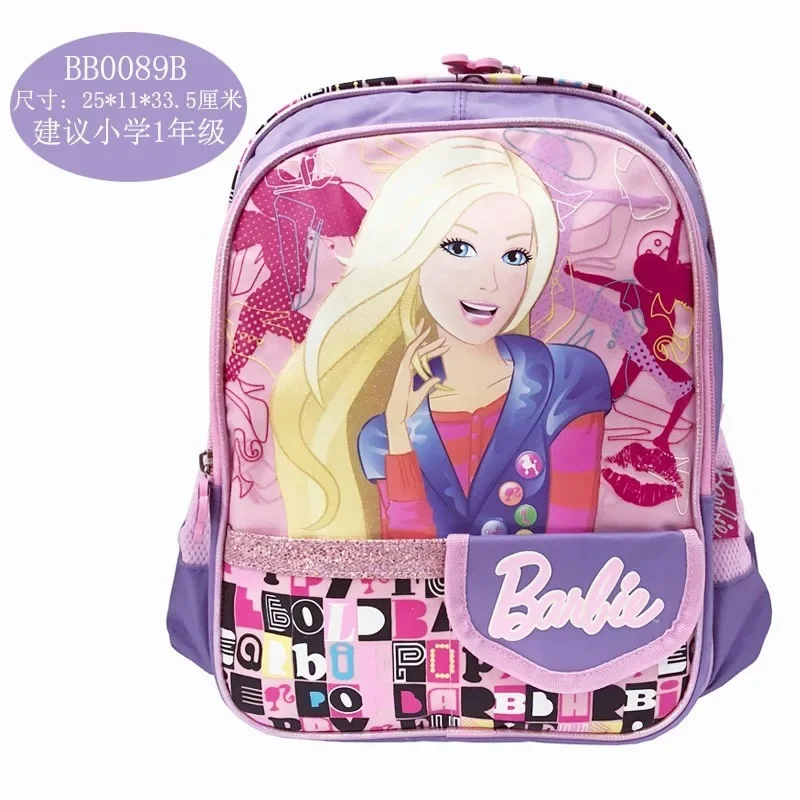 Barbie Princess uczniowie podstawowa lekkie ramiona dziewczęce tornister Casual Anime Kawaii plecak dziewczyny prezenty