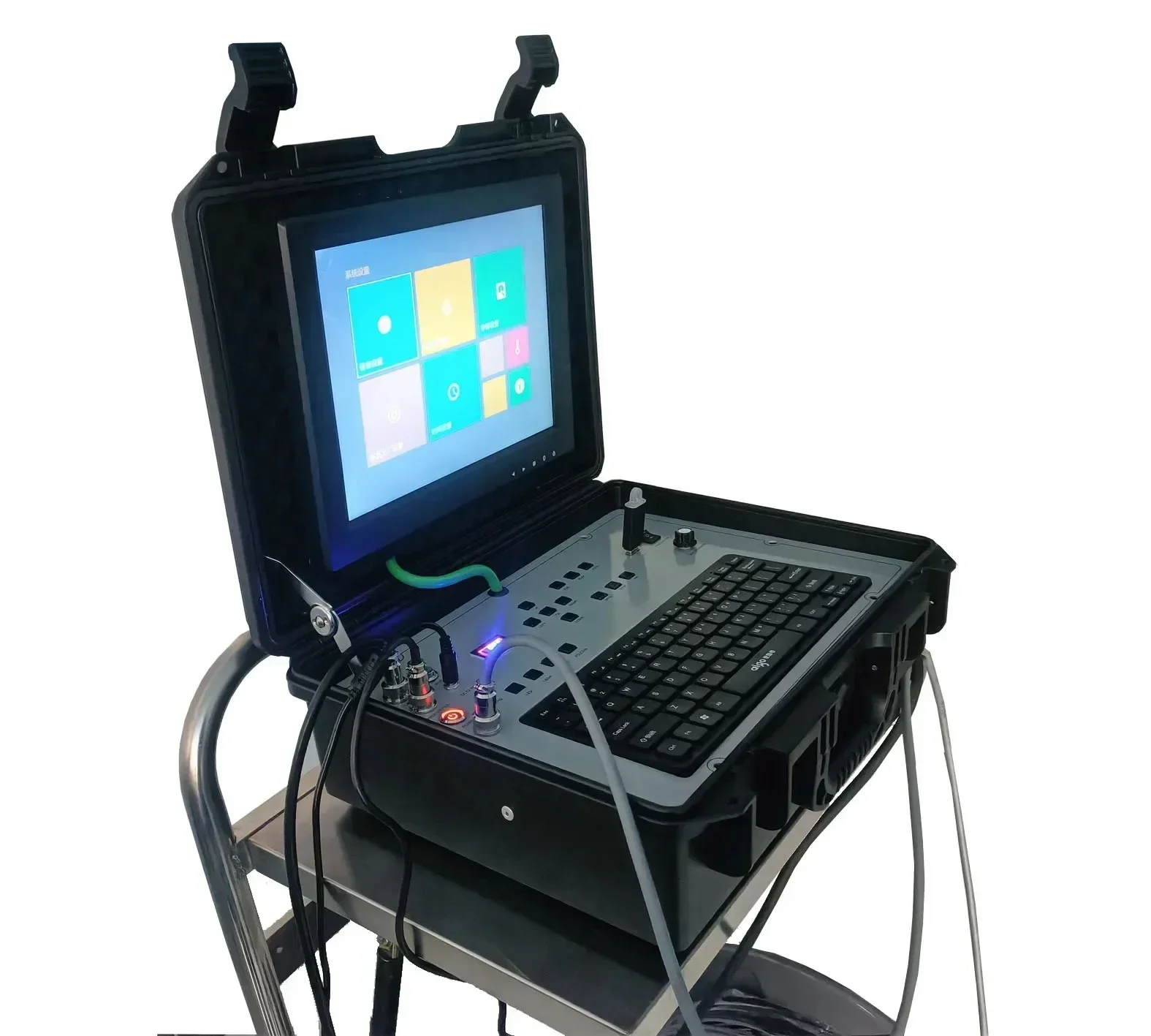 High-Resolution Borehole Inspection Camera for Geotechnical Engineering Camera with LED Lighting for Underground Inspection