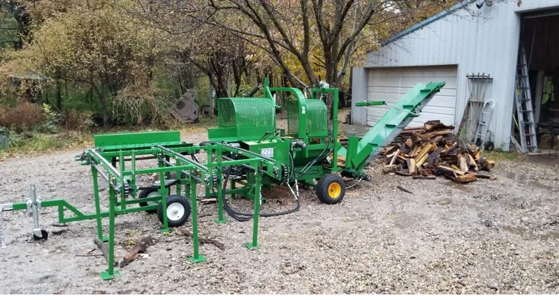 Customized 19hp 42 Ton Diesel Fire Wood Processor Firewood Processing Machine High Capacity Wood Splitter Log Saw For N.Z/E.U/Ch