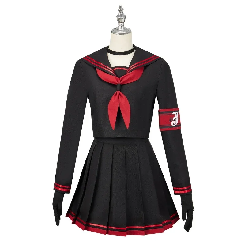 Costume de Cosplay Kenzaki Tsurugi, Nakamasa, Ichika Kuromi, Serika, Projet Japonais JK, Uniforme Sexy, Jupe Trempée d'Halloween pour Femme