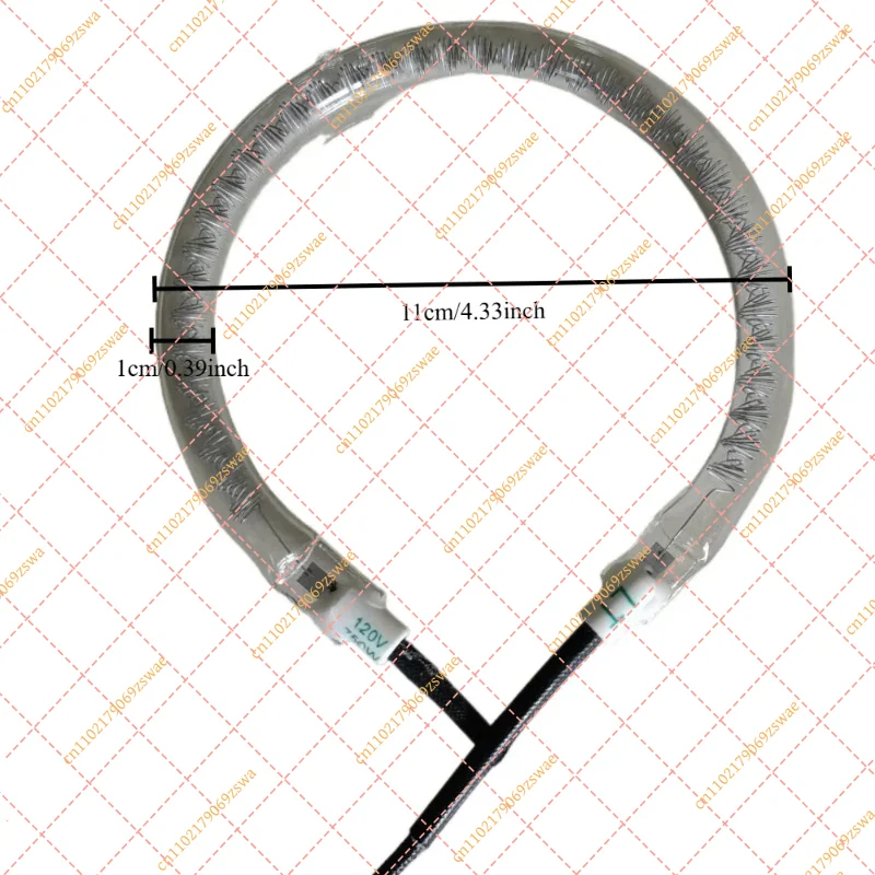 Halogen Heating Tube Element Replacement 110V 120V 750W 11cm Diameter