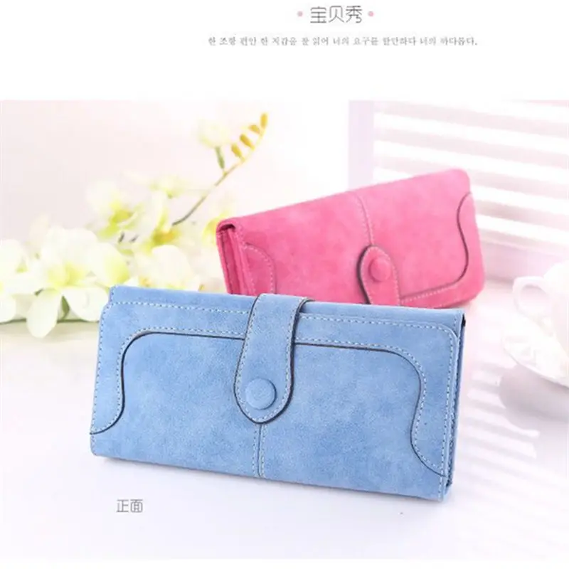 Stylish vintage matte patchwork purse Ladies Long Purse Clutch Ladies Casual Dollar Price Purse Handbag Multi-colored purse