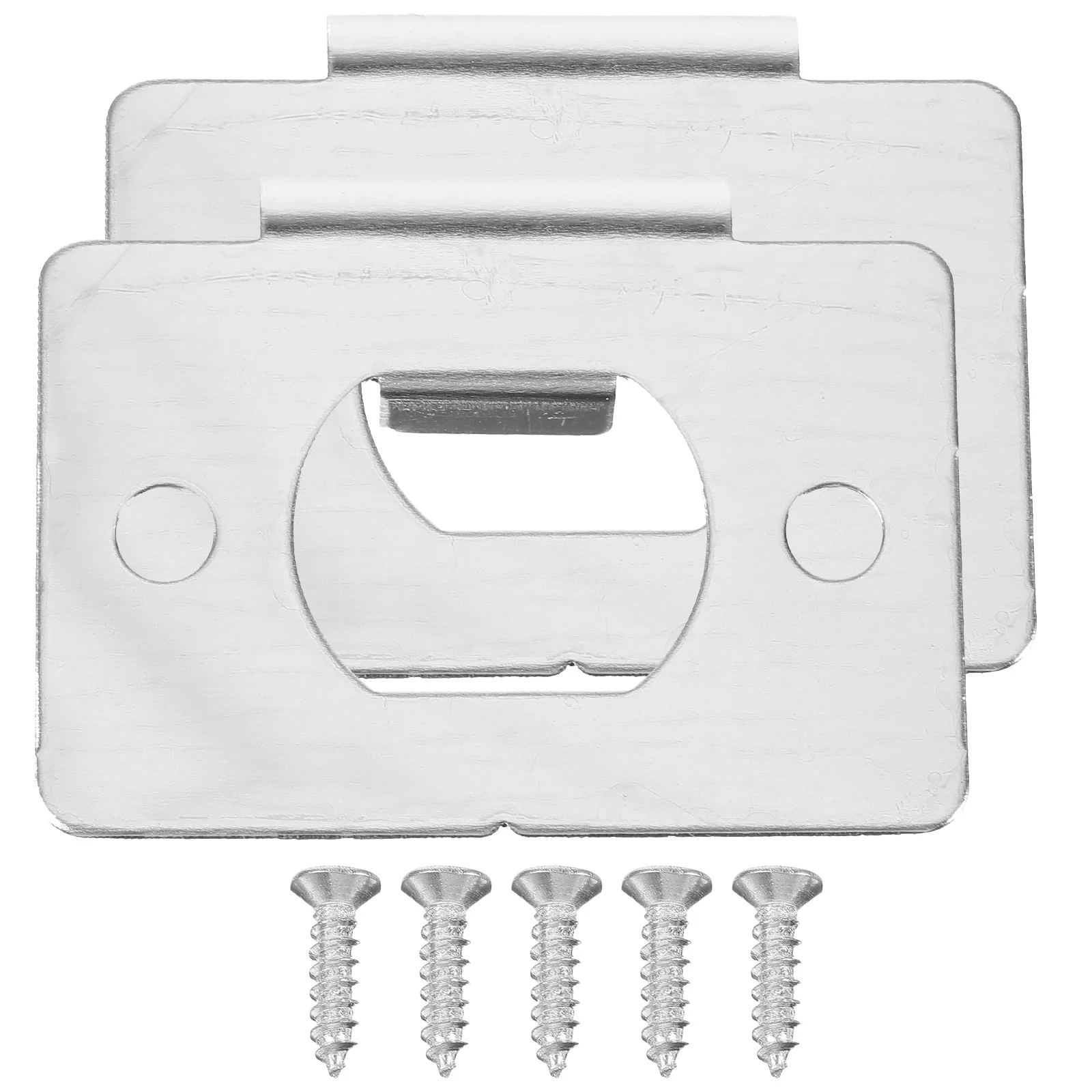 

2 Pack Door Striker Plates Stainless Steel Front Door Security Reinforcement Kit for Door Covers and Hole Cover Plate Repair