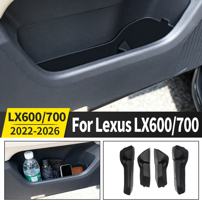 

For Toyota Lexus 600 700 LX600 LX700 2022-2026 Car Door Side Storage Silicone Pad Non-Slip Dustproof Liner Interior Accessories