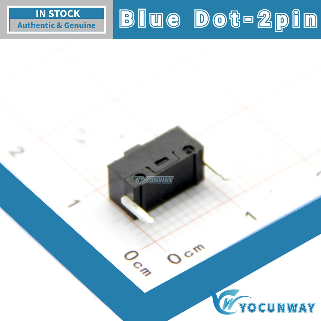 5 Pcs New Original TTC Blue Dot Mouse Micro Switch - 2-Pin Button - Compatible with N3903, Saitike RAT3, 5 Accessories, 7 Roller