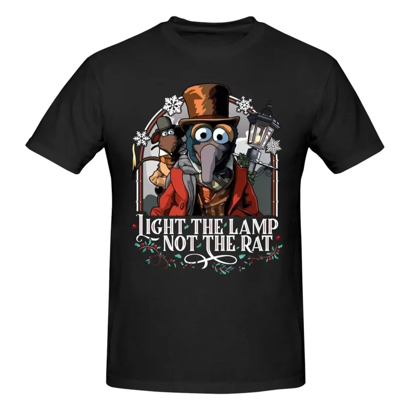 Unisex Cotton T-Shirt Muppet Christmas Carol Lights Not Mouse Women's Designer Clothes Street Trend Sexy Harajuku T-Shirt