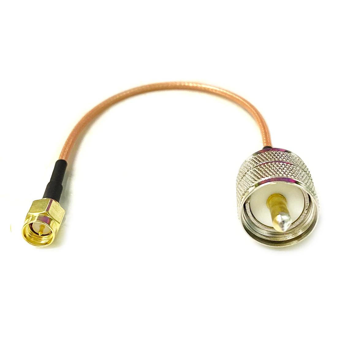 Nowy SMA przełącznik wtykowy UHF męski PL259 Adapter do kabla RG316 RG58 RG142 hurtownia szybka wysyłka 15CM 6"