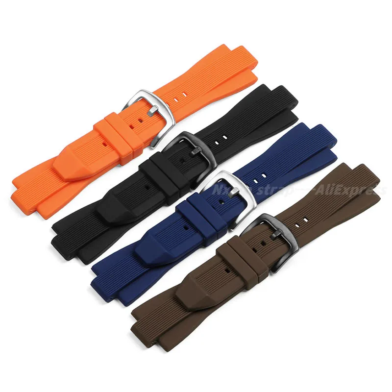 Silicone Watch Band for Michael Kors MK8184 MK8729 MK9020 MK8152 MK9026 Watchband 29mmx13mm Raised Mouth Watch Strap Accessories