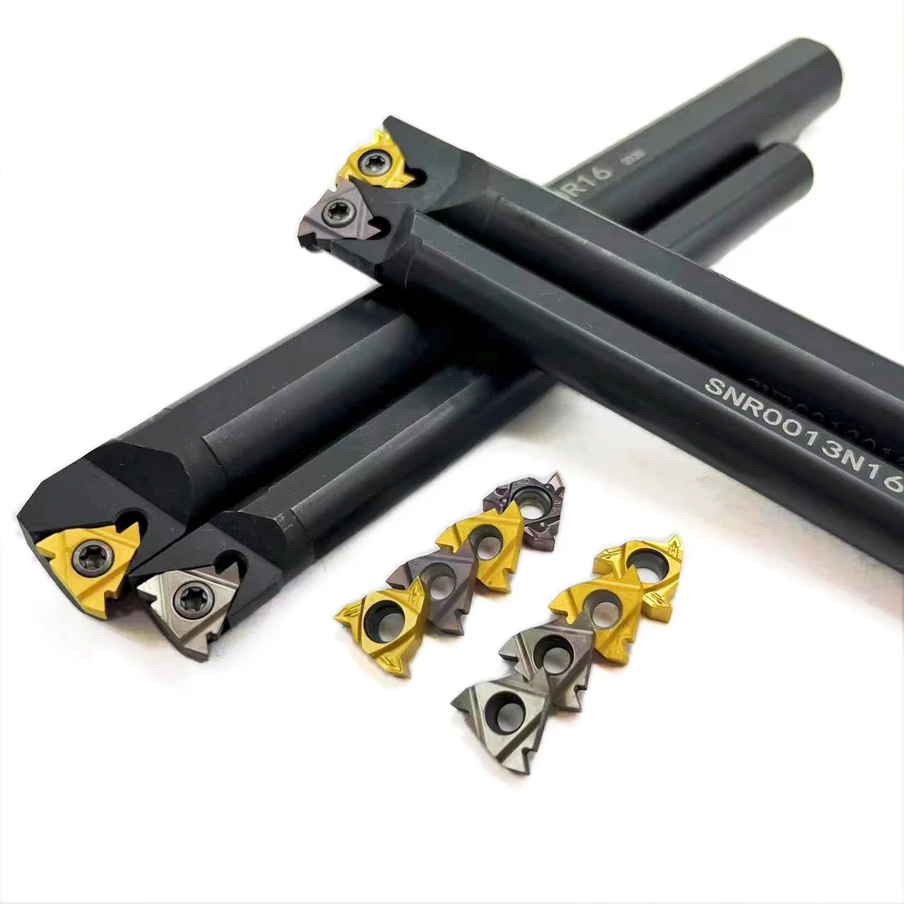 16IR 1pcs SNR0013N16 SNR0016Q16 SNR0020R16 SNR0025S16 Internal thread Turning tool Use Internal thread Carbide insert MMT16IR