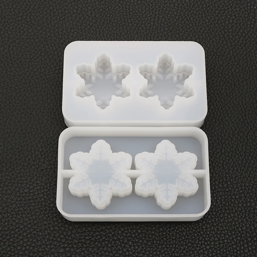 

2Pcs DIY Epoxy Resin Molds Snowflake Pattern Silicone Jewelry Making Mold Reusable Craft Tool for Personalized Pendant