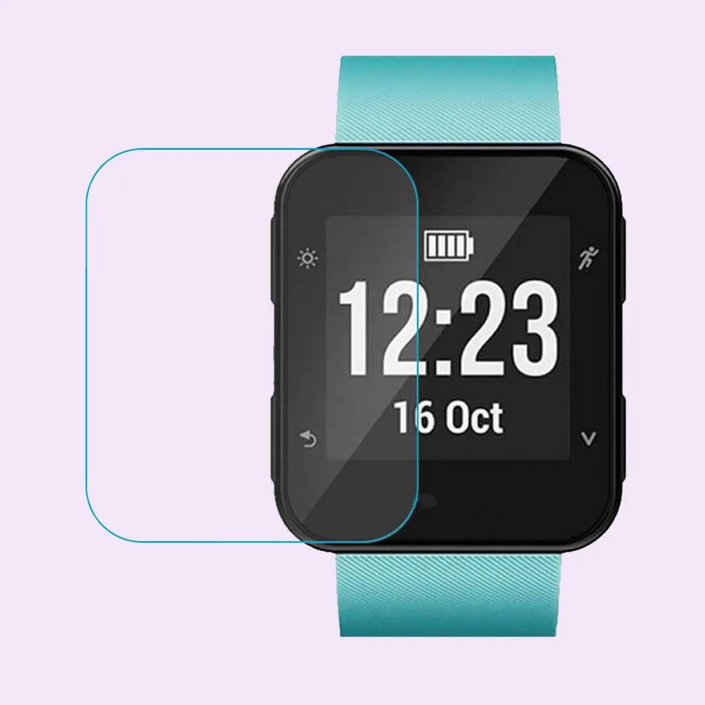 3Pcs Tempered Glass Screen Protector for Watch 0.26mm Thickness 9H Hardness 2.5d Round Edge Explosion Proof for Forerunner 35
