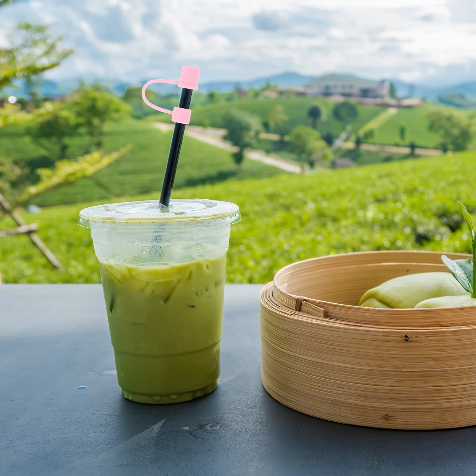 

4Pcs Drinking Straw Caps Silicone Toppers Protective Plugs Fun Amusing Decorative Accessories for Daily Cover