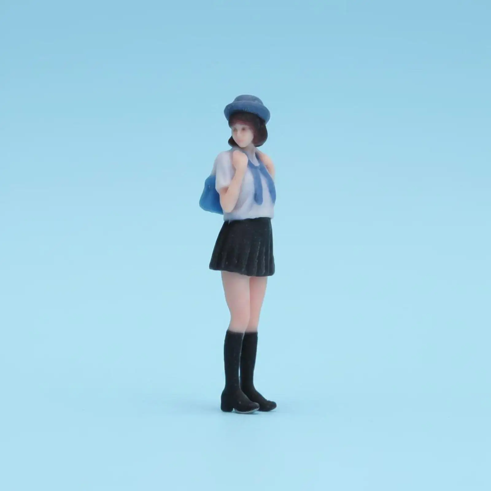 1:64 Scale Female Figure Three-Dimensional Printed Painted Resin Person