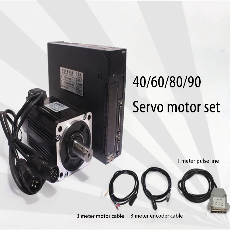 80ST-M01330 AC servo motor driver A1- SVD-15A Set 400W1.27N3000 high-speed servo motor Pulse signal 5V