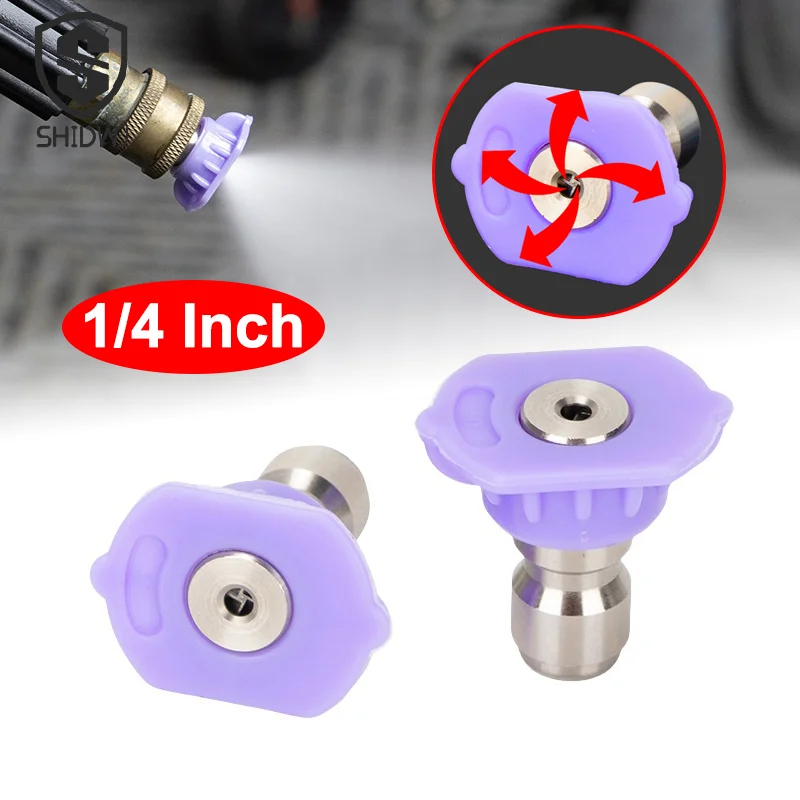 Plant 4-direction Water Discharge Nozzle W/ 1/4 Inch Quick Connector Pressure Washer Low Pressure Mist Nozzles Tips Wholesale