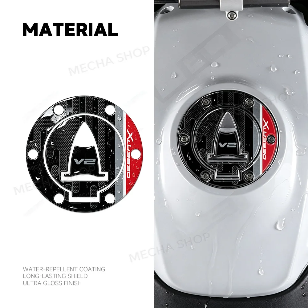 For DesertX 2026 Accessories Tank Cap Protection 3D Sticker Decal Kit 5