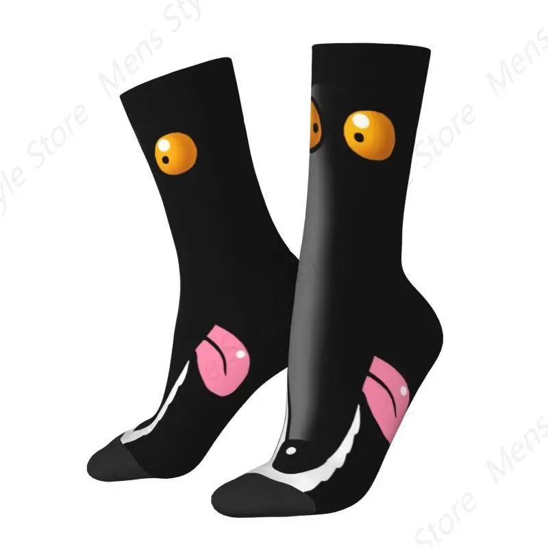 Harajuku Funny Cartoon Greyhound Socks Women Men Warm 3D Printed Whippet Sighthound Dog Sports Basketball Socks