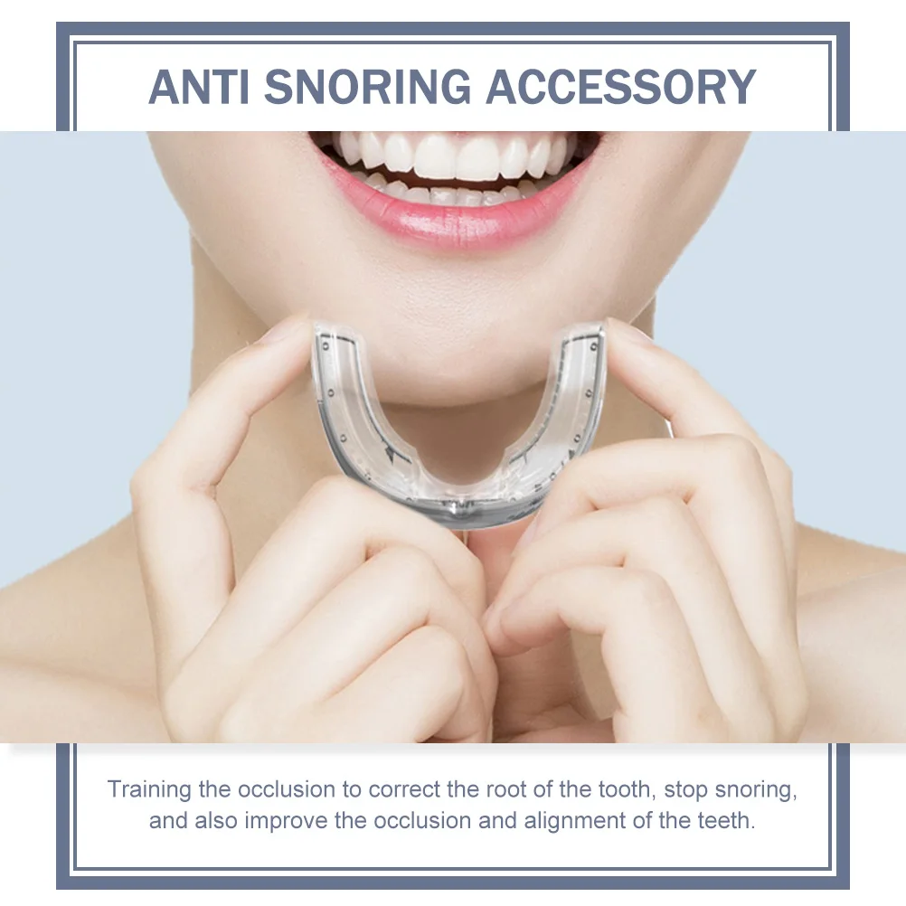

1pc Device Mouth Guard For Teeth Grinding Relief Portable Sleep Solution Silicone Abs Snore Ceasing Equipment