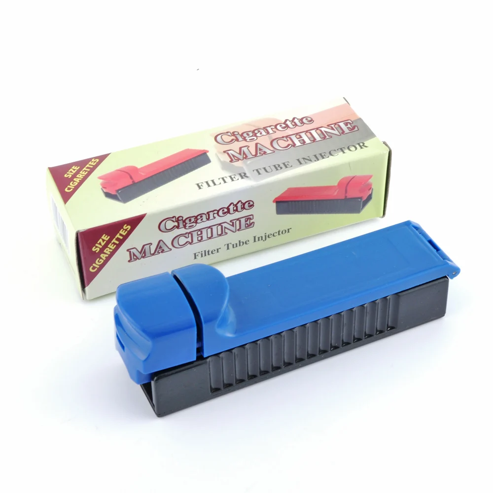 Rook Filter Multi Kleur Plastic Pull Roken Tabak Hand-Gevuld Gift Voor Mannen Sigaret Rolling Machine Rook Accesoires