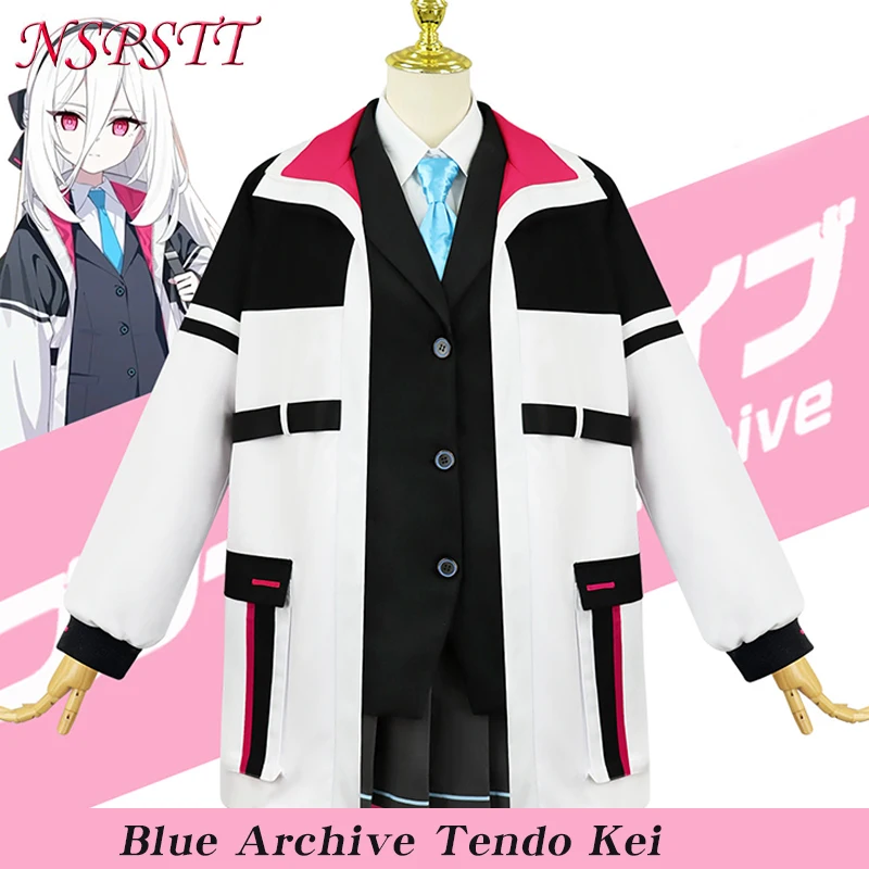 

NSPSTT Blue Archive Kei Cosplay Costume Game Character Uniform Outfit Halloween Party Dress