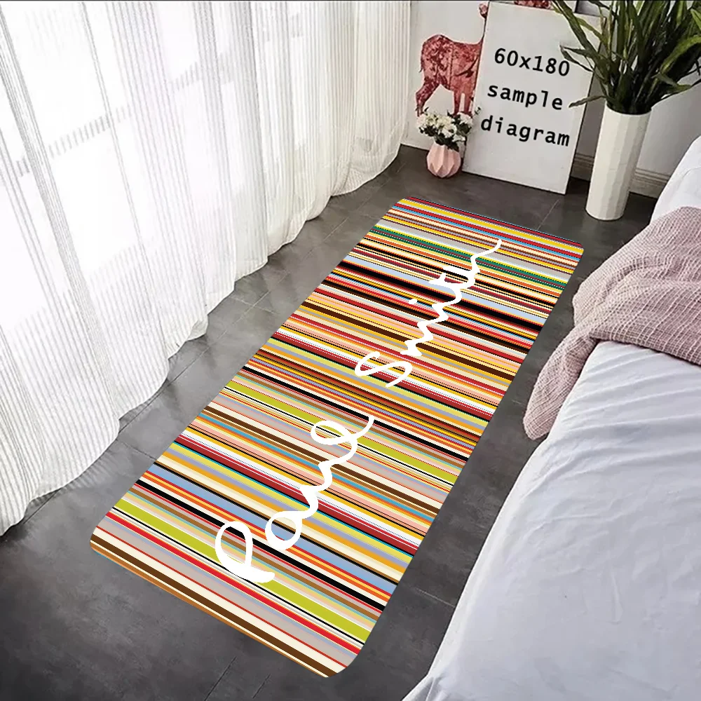 Paul Smith Tappetino in flanella con stampa grafica per bagno, cucina, ingresso, tappeto,