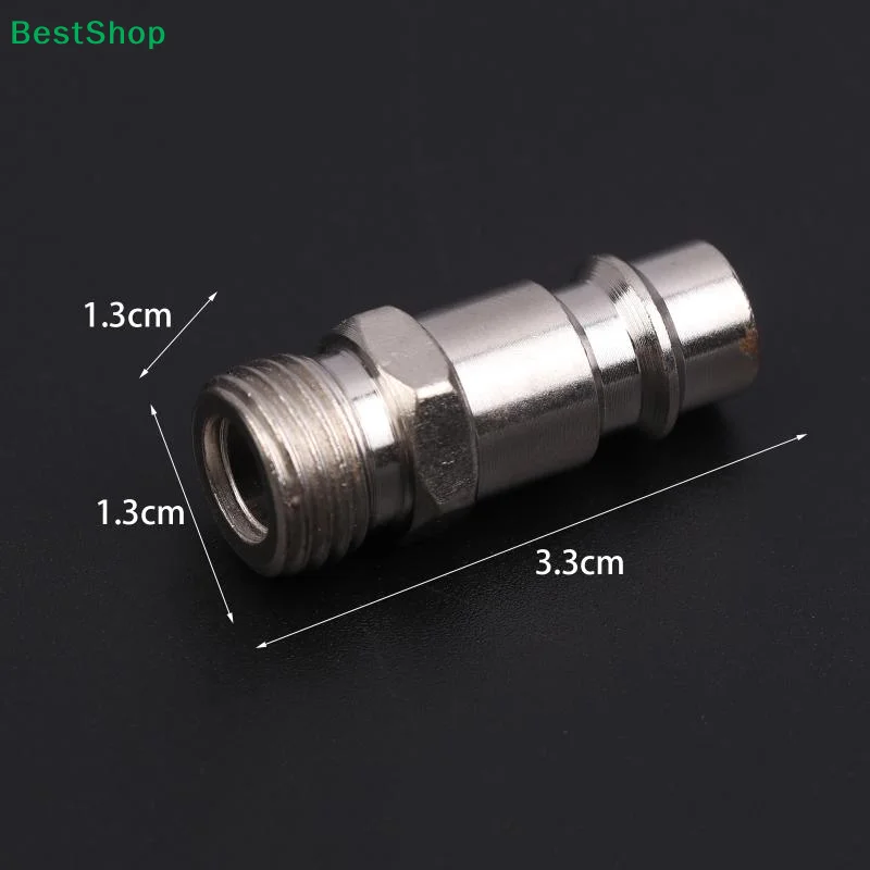 〔R〕European-Style Male Thread Air Pipe Quick Connector Insert Core For Air Compressor G1/4 BSP Male Thread