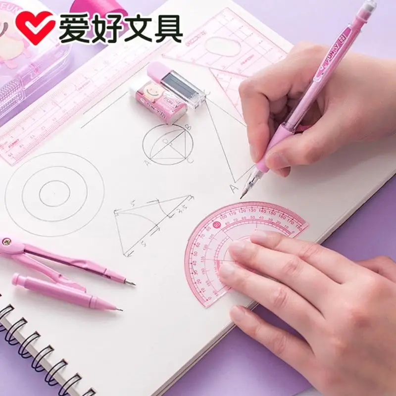 W89C เครื่องมือเรขาคณิตคณิตศาสตร์ไม้บรรทศน์ไม้บรรทัดไม้บรรท