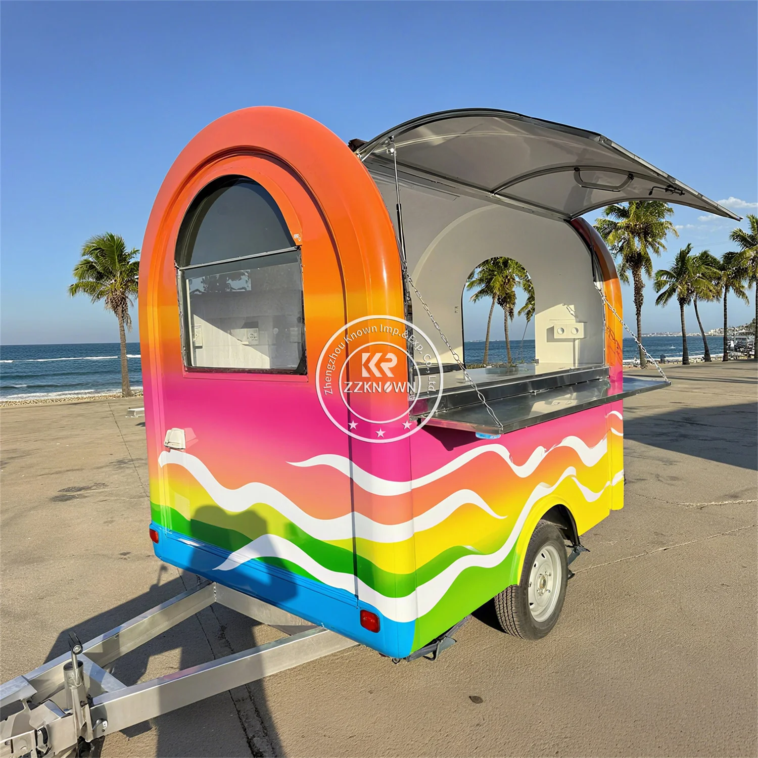 

Outdoor Barbecue Mobile Hot Dog Pizza Fast Food Truck Luxury Catering Towable Catering Trailer Food Trailer With Full Kitchen
