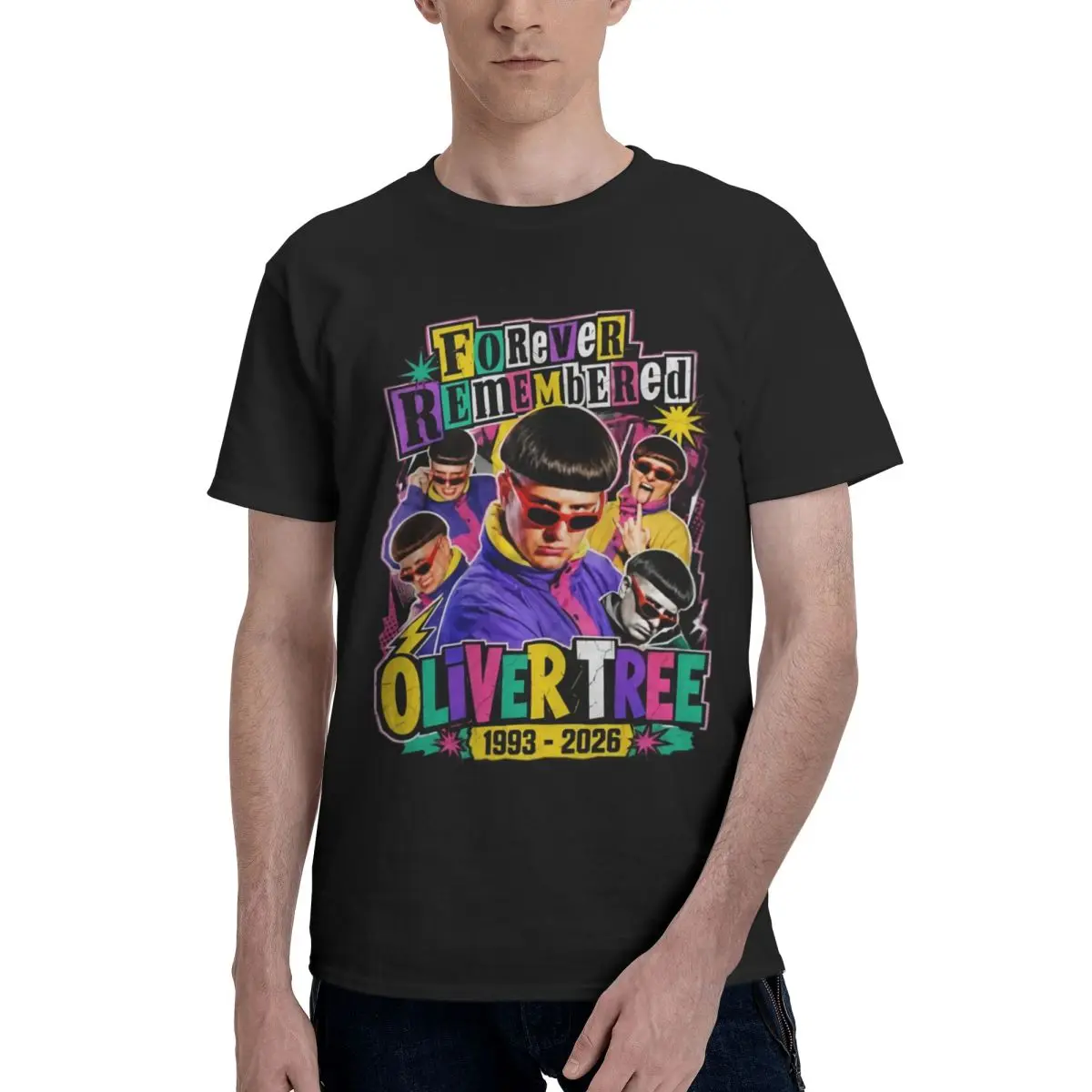 Oliver Tree RIP Rest In Piece Trendy T Shirts Graphic Y2K Idea Quality Men Women T-Shirt Clothing