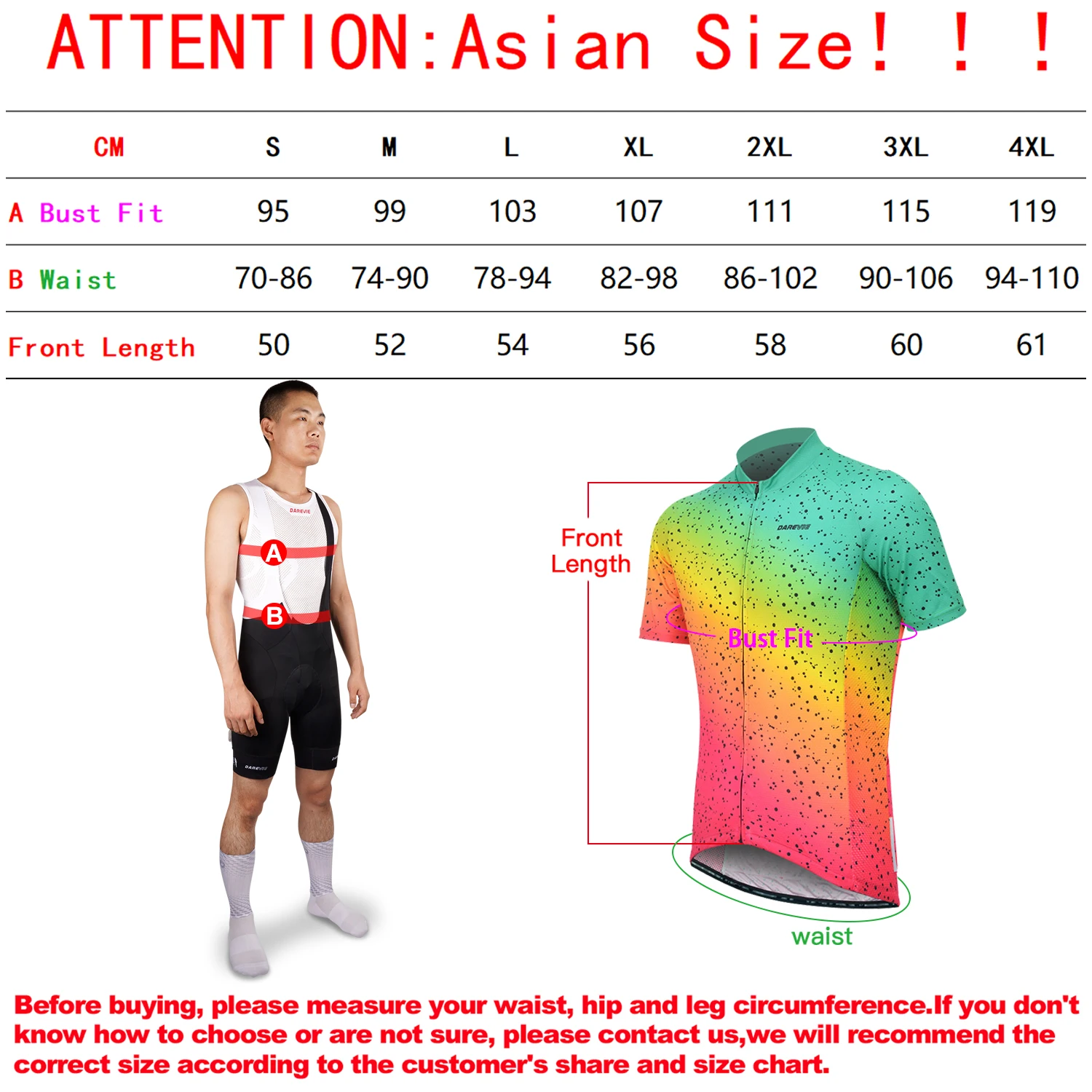 DAREVIE Cycling Jersey Colorful Breathable Summer Man Cycling Clothing Quick Dry High Quality Non-Slip Slim Fit Cycling Jersey