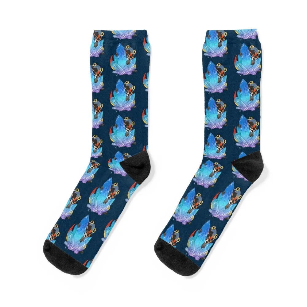 

Monster Hunter World Dodogama with Crystal Socks Non-slip bright garter basketball sports and leisure Socks Men's Women's