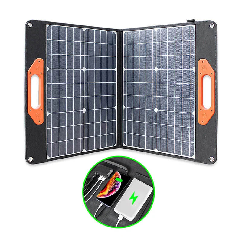 

High Quality Newest Technology Portable And Foldable 200W Folding Solar Panel With Durable Pocket