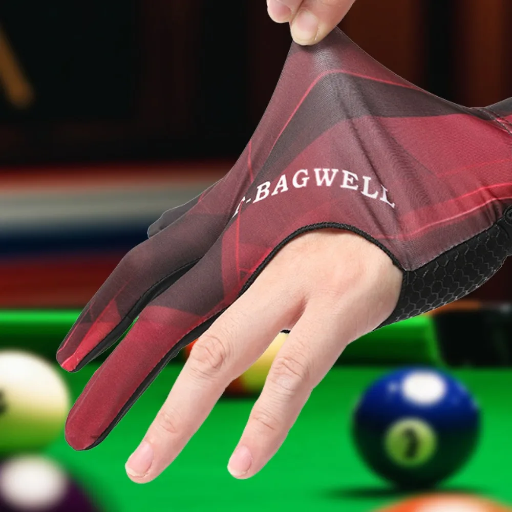 

Left Hand Billiards Gloves Elasticity Wear-resistant Open 3 Fingers Gloves Anti-sweat Non-slip Three Finger Gloves Woman