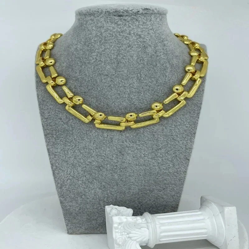 

Vintage rock hip-hop gold nail shaped necklace for couples jewelry creative gifts for friends