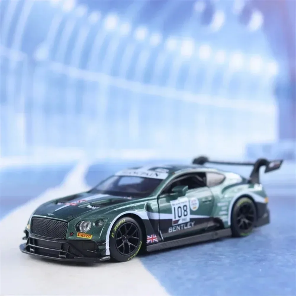 1:32 بنتلي كونتيننتال GT3 سيارة رياضية دييكاست سبيكة معدنية نموذج سيارة ضوء الصوت التراجع جمع الاطفال لعبة الهدايا A113